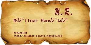 Müllner Renátó névjegykártya
