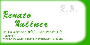 renato mullner business card